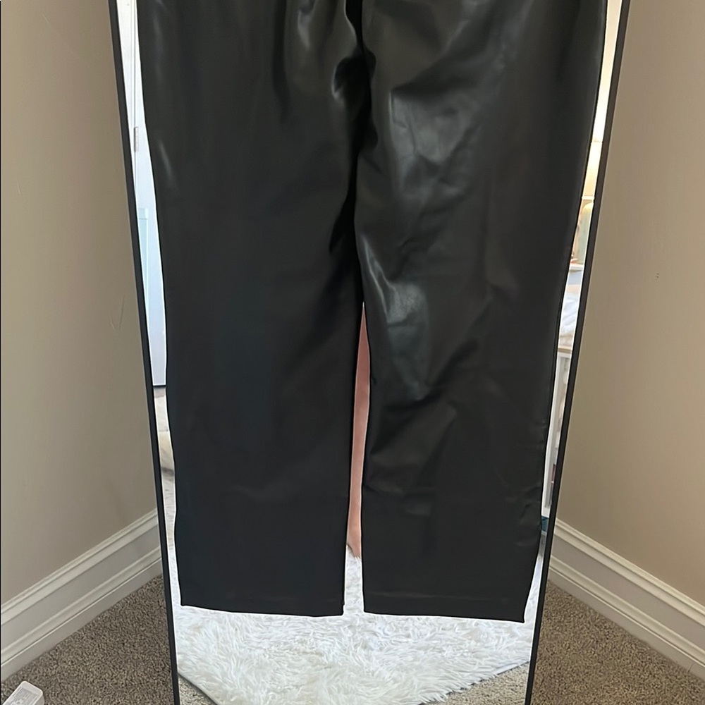 Abercrombie & Fitch Black Leather Pants - Picture 9 of 10